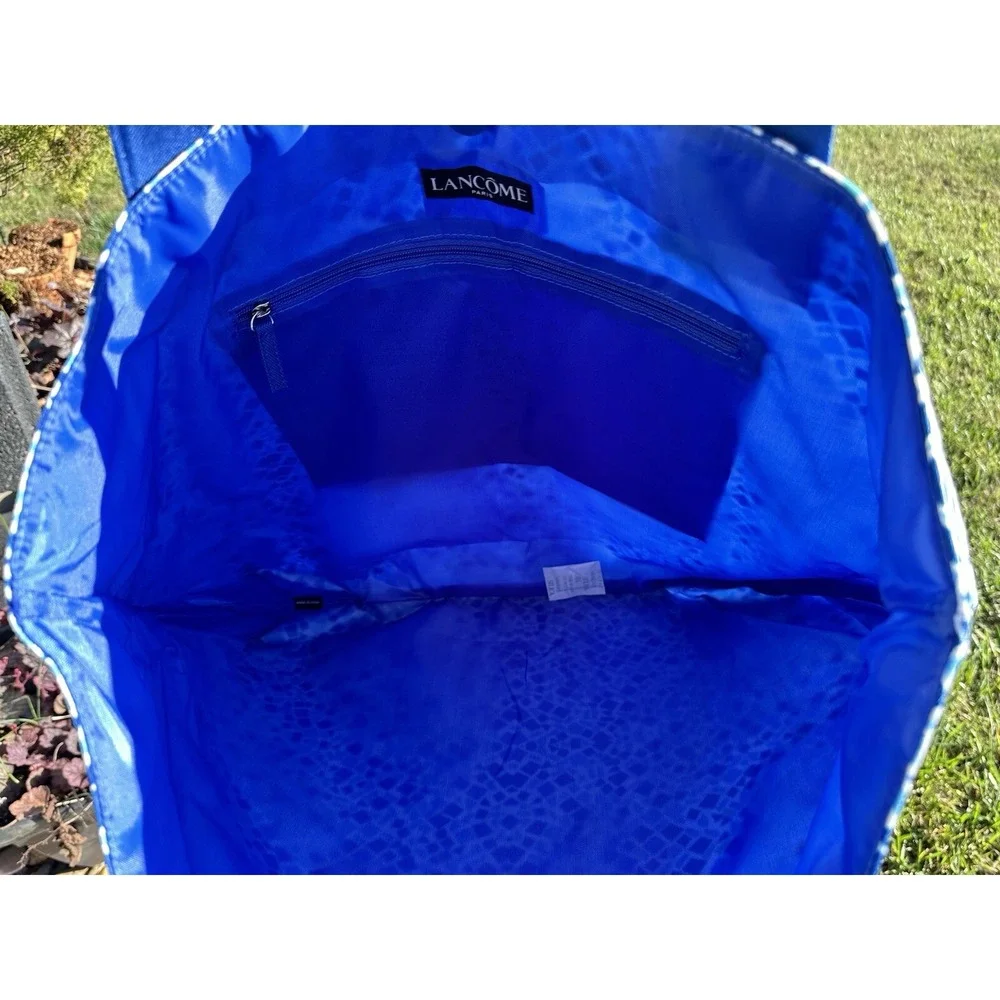 NEW lancome Spring Beach Tote shopping‎ shoulder bag large Blue